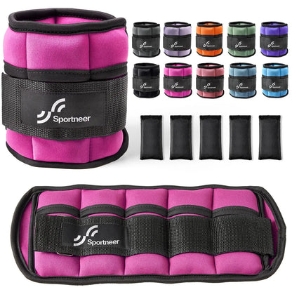 Adjustable Ankle Weights 1Pair 10lb Leg Weight Straps for Women Men