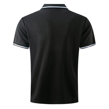 Men s Casual Short Sleeve Button Down Shirt with Turn-down Collar Solid Color Summer Top for Daily Wear and Outings