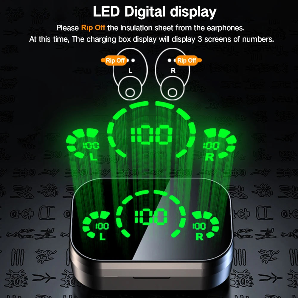 NES TWS Wireless Bluetooth Earphones Sport Stereo HiFi Music Earbuds With Built-in Microphone