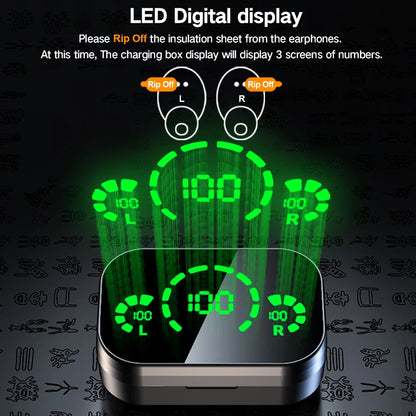 NES TWS Wireless Bluetooth Earphones Sport Stereo HiFi Music Earbuds With Built-in Microphone