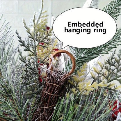 3Pcs Artificial Christmas Teardrop Swags Christmas Wreath