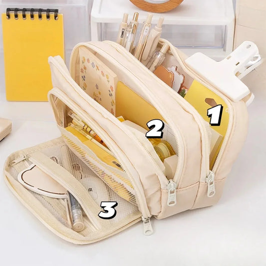Pencil Case Large Capacity Pencil Pouch Handheld Pen Bag  Teen Girl Boy Men Women Adult