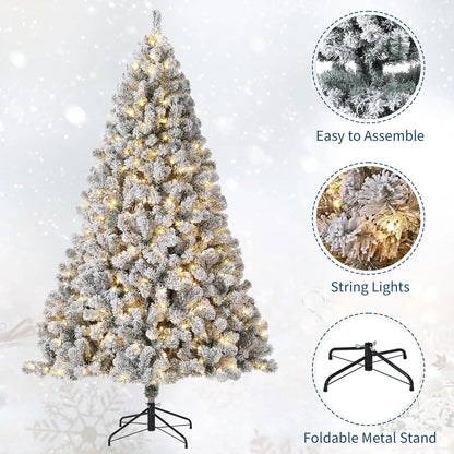 7.5FT Christmas Tree Prelit Artificial Christmas Tree