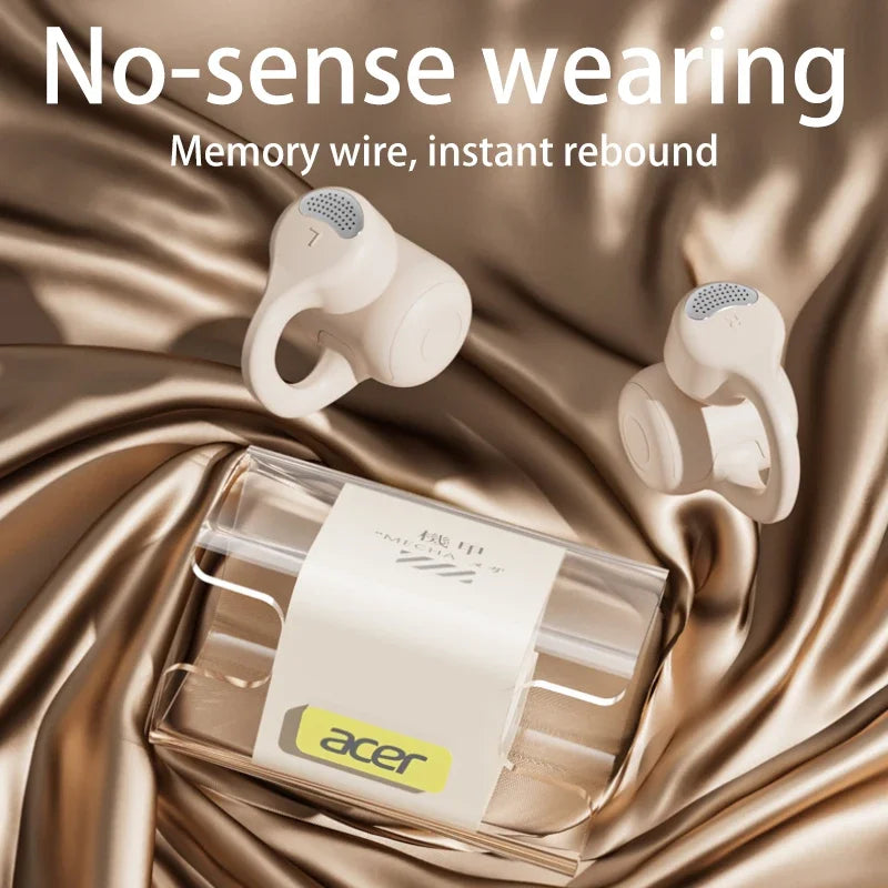 Acer Clip-on Ear Earbuds TWS Earbuds Bluetooth 5.3 Low Latency