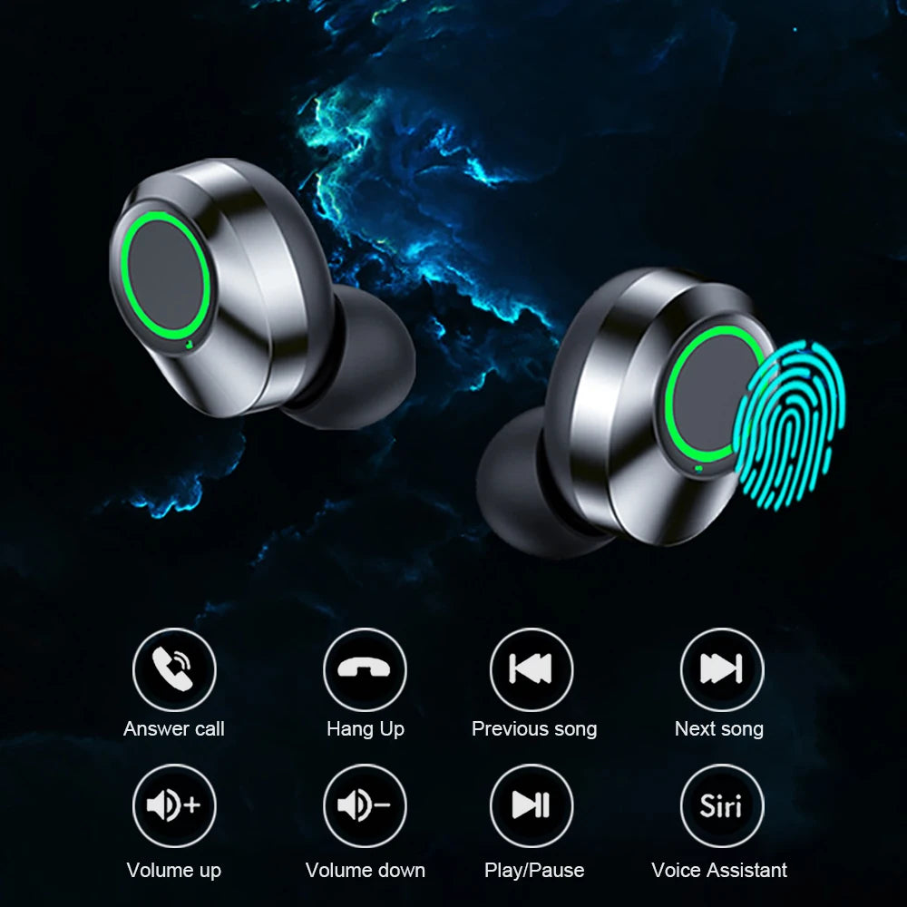 NES TWS Wireless Bluetooth Earphones Sport Stereo HiFi Music Earbuds With Built-in Microphone