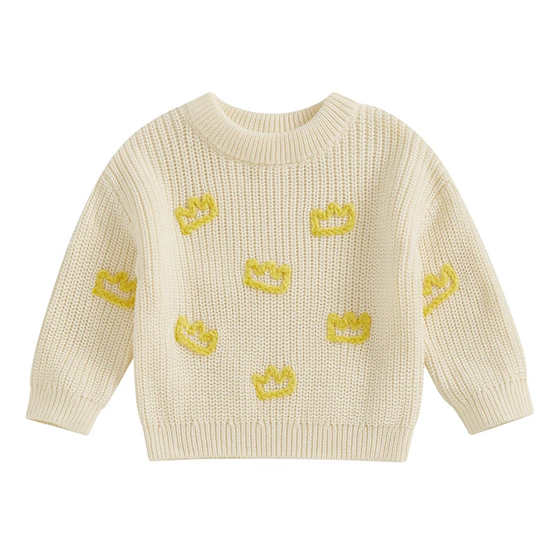 Infant Cable Knit Cardigans with Button Closure and Bear Applique Warm