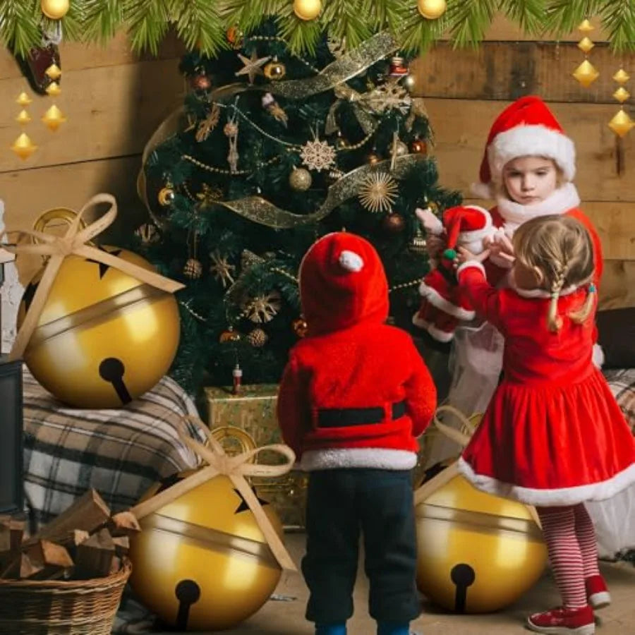 11 Pcs Large Inflatable Christmas Balls with Bows