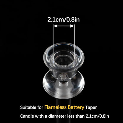 12PCS Clear Arcylic Candle HolderS Decor,Taper