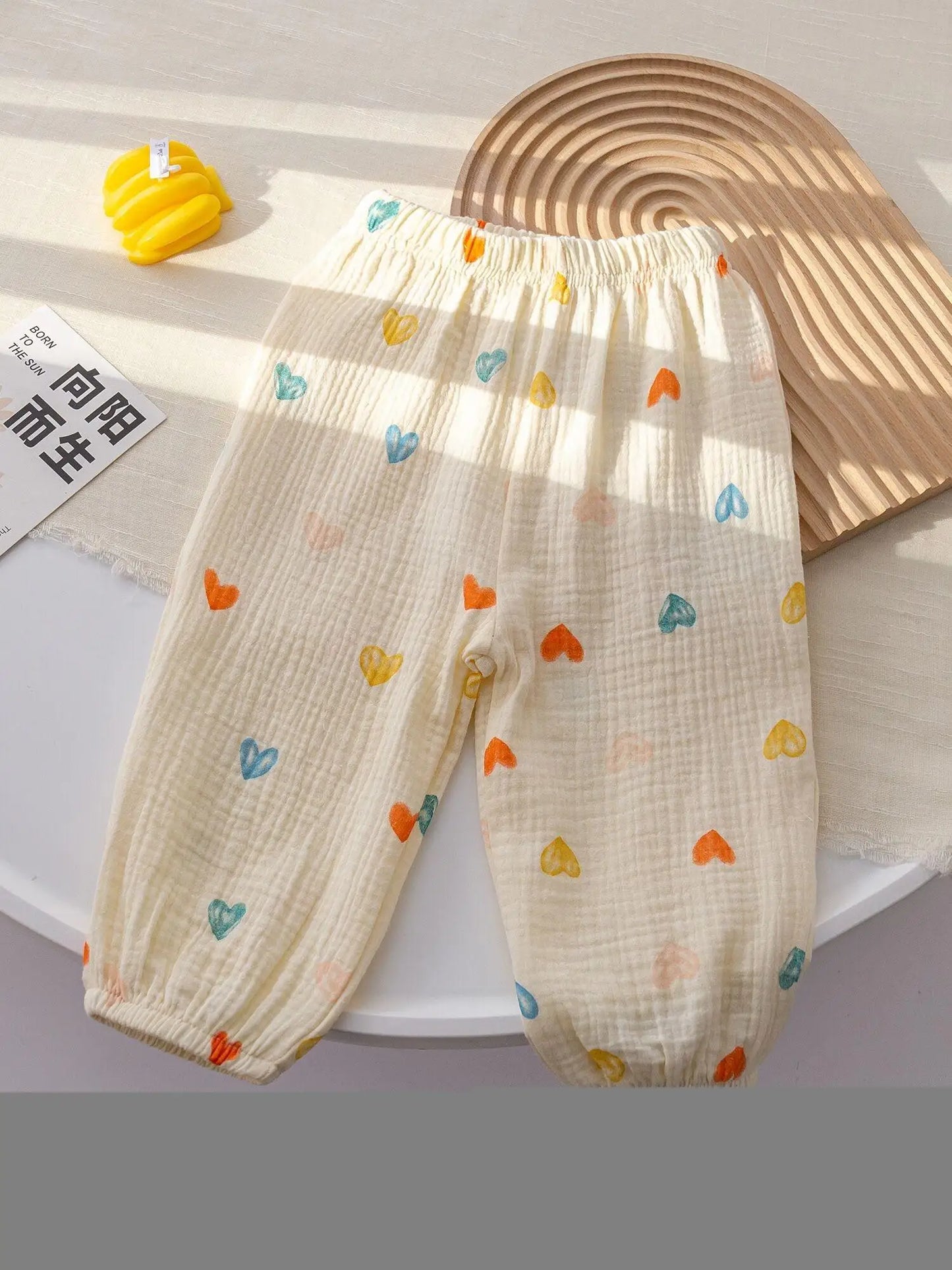 Boys And Girls Wide Leg Trousers Summer  Pants Children 's Full Printing Casual Loose Fashion Thin Pants 80-120CM