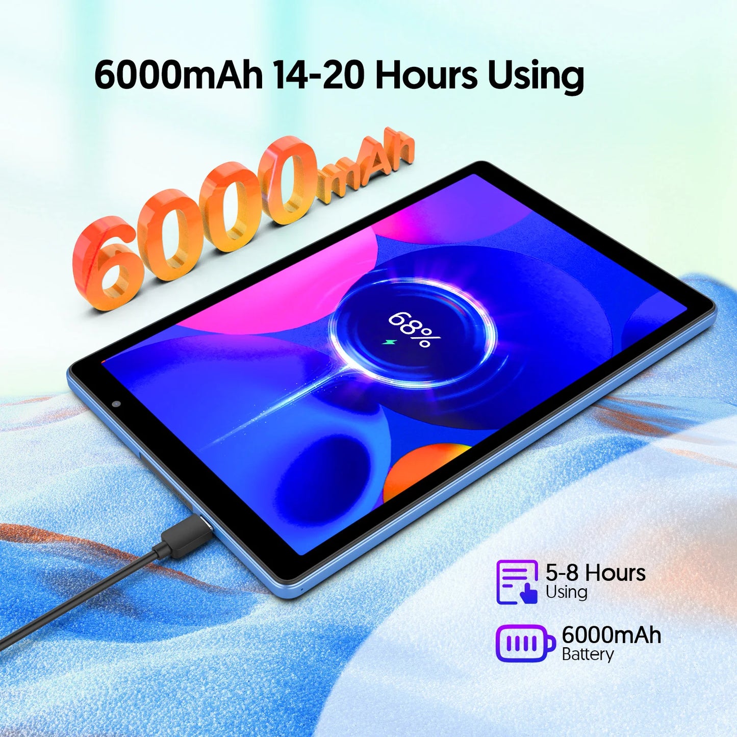 10-inch Android tablet, 4GB (2g+2g memory expansion) RAM+32GB ROM,