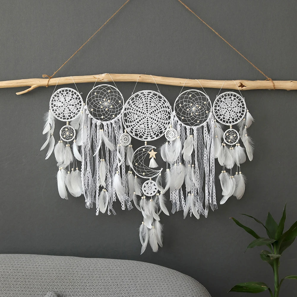 5pcs Bohemian Dreamcatcher Set - Large Wall Hanging