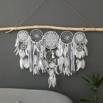 5pcs Bohemian Dreamcatcher Set - Large Wall Hanging