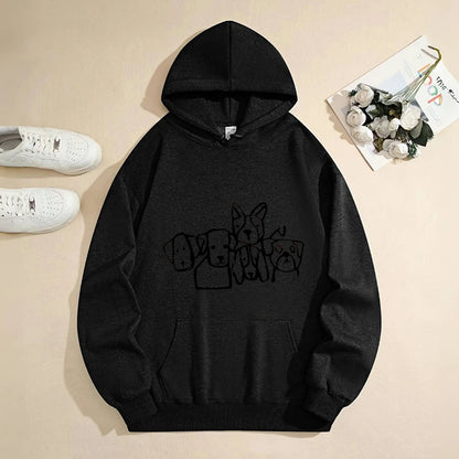 Dog Face Geometric Illustration Design Men's Clothing New