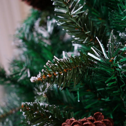 180cm Artificial Spruce Christmas Tree, Pre-Lit Xmas Tree