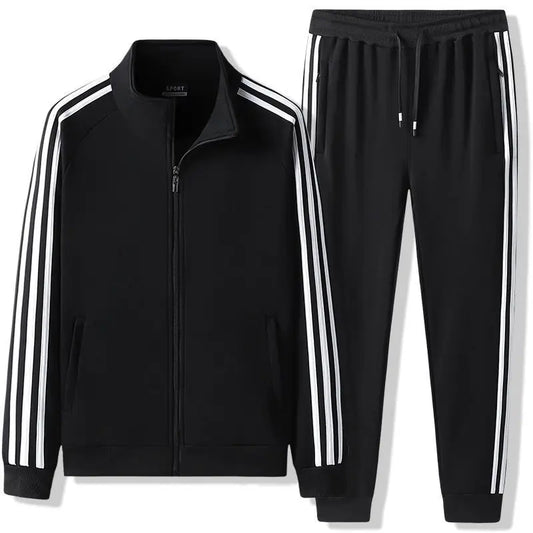 Leisure sports suit Spring and Autumn striped hoodie