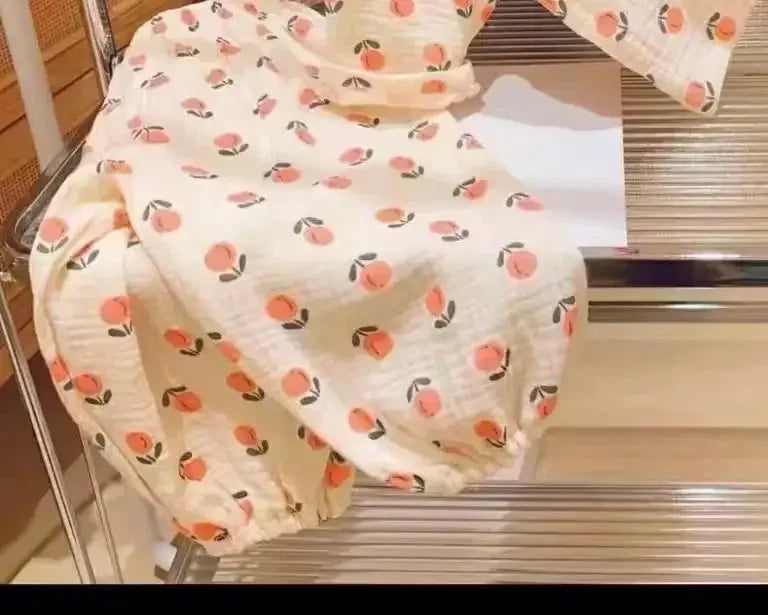 Boys And Girls Wide Leg Trousers Summer  Pants Children 's Full Printing Casual Loose Fashion Thin Pants 80-120CM