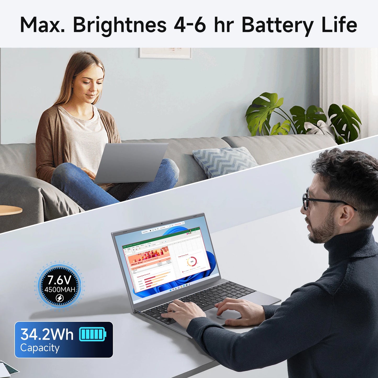 15.6 Inch Laptop J3710 8GB RAM 256GB